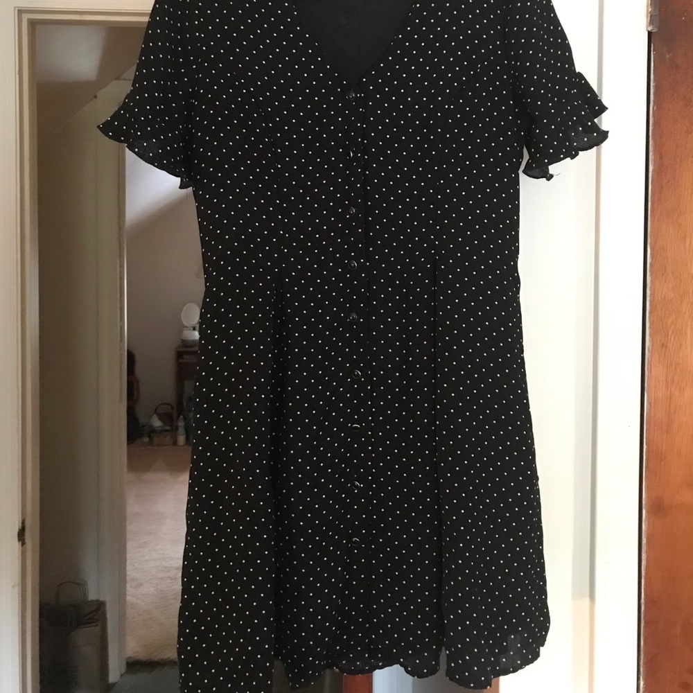 Cute button down polka dot dress